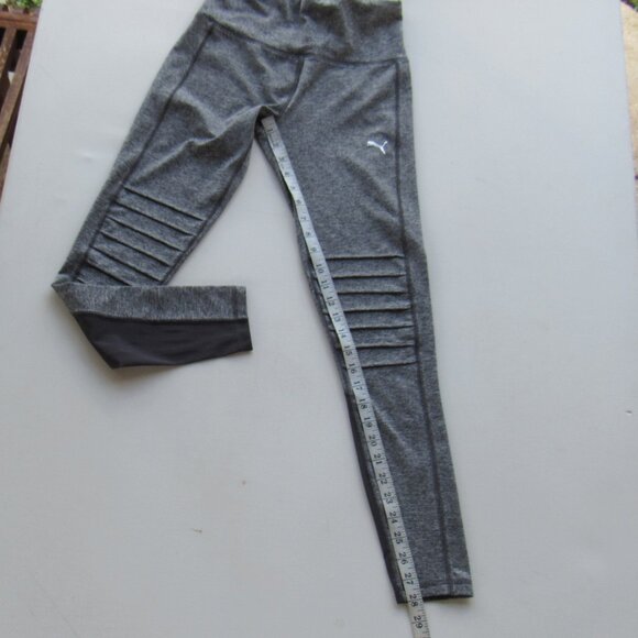 Puma Women's Classics Gray Athletic Workouts Leggings High-Rise Stretchy Size S - Picture 7 of 7
